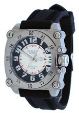 Omax Supreme #HS568 Stainless Steel Silicone Strap Military Analog