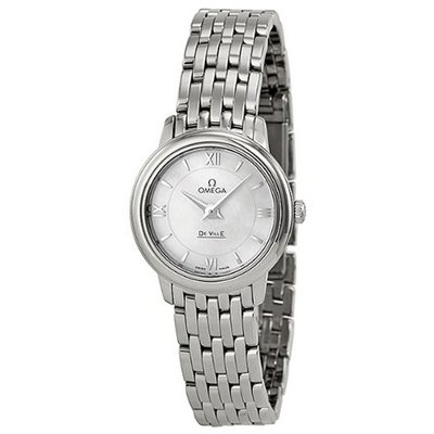 Omega De Ville Prestige Mother of Pearl Dial Stainless Steel Ladies 42410246005001