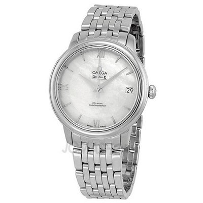 Omega DeVille Prestige Mother of Pearl Dial Stainless Steel Automatic Ladies 42410332005001