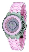 Oniss #ON669-L Fantasy Collection MOP Dial Pink Ceramic
