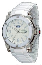 Oniss #ON670-M Day/Date Sapphire Crystal White Ceramic