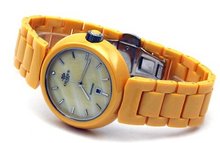 Oniss #ON7703-L Oversized MOP Dial Yellow Ceramic