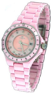Oniss #ON8202-L Diamond Accented Pink Ceramic