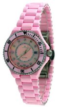Oniss #ON8204-L Diamond Accented Pink Ceramic