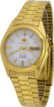 Orient #BEM6Q00AW Gold Tone Stainless Steel Tri Star Silver Dial Automatic