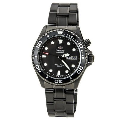 Orient EM65007B Ray Raven Black Ion Plated Automatic Black Dial