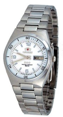 Orient #EM6H00TW Stainless Steel Tri Star White Dial 50M Automatic