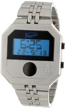 Original Penguin OP3034SL Cary All Silver Tone Stainless Steel Digital
