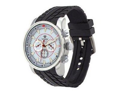 Ouyawei Sport Black Rubber Strap White Dial Mechanical es