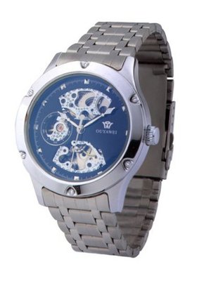 Ouyawei Sport Stainless Steal Blue Dial Mechanical es