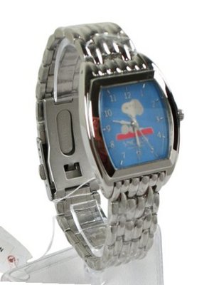 Square Sliver Blue Faced Snoopy - Snoopy Wrist