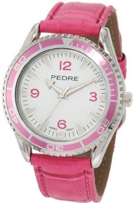 Pedre 0027SPX Sport Large Pink and Silver-Tone