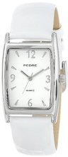 Pedre 7225SX Silver-Tone with White Patent Leather