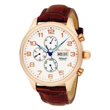 Pere de Temps Unisex 3018 Nouveau Classic Automatic Mechanical Stainless Steel Rose Gold Overlay