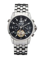 Perigaum 1972 Datomat Automatic P-0901-SS-BRC Automatic for Him Open Balance Spring