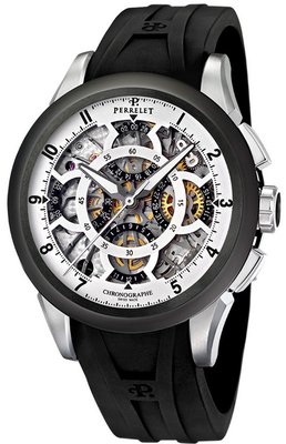 Perrelet Skeleton Chronograph And Second Time Zone A1056/1