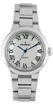 Peugeot 7086S Roman Guilloche Dial Silver-tone