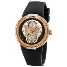 Philip Stein 31-ARG-RBB Active Rose Gold and Black Rubber Strap