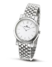 Philip Ladies Slim Analogue R8253193645 with Quartz Movement, White Dial and Stainless Steel Case