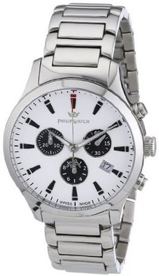 Philip Liberty Chronograph R8273600045 with Quartz Movement, White Dial and Stainless Steel Case