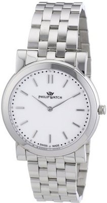Philip Slim Analogue R8253193045 with Quartz Movement, White Dial and Stainless Steel Case