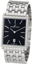 Pierre Petit P-789D Serie Nizza Square Black Dial Stainless-Steel Bracelet