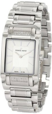 Pierre Petit P-794E Serie Laval Stainless-Steel Square Case Diamond Bracelet