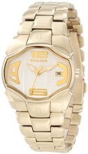 Police PL-12896BSG/04M Angel Silver Dial Gold IP Date