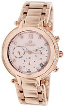 Precimax Glimmer Elite PX13348 Rose-Gold Stainless-Steel Mother-Of-Pearl Dial Swiss Chronograph