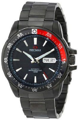 Precimax PX13200 Propel Automatic Black Dial Silver Stainless-Steel Band