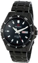 Precimax PX13203 Vintage Automatic Black Dial Black Stainless-Steel Band