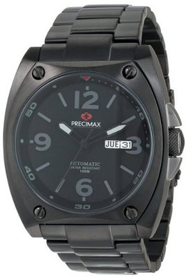 Precimax PX13208 Fortis Automatic Black Dial Black Stainless-Steel Band