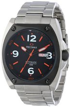 Precimax PX13210 Fortis Automatic Black Dial Silver Stainless-Steel Band
