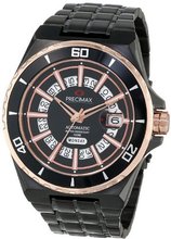 Precimax PX13215 Stark Automatic Black Dial Black Stainless-Steel Band