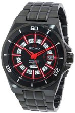 Precimax PX13216 Stark Automatic Black Dial Black Stainless-Steel Band