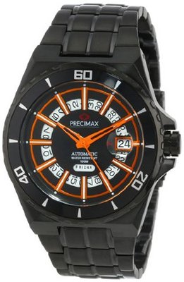 Precimax PX13218 Stark Automatic Black Dial Black Stainless-Steel Band