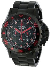 Precimax PX13231 Carbon Pro Black Dial with Black Stainless Steel Band