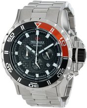Precimax PX13235 Carbon Pro Black Dial Silver Stainless-Steel Band