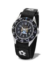 Premiership Footbal Velcro Children's Quartz with Black Dial Analogue Display and Black Fabric and Canvas Strap GA3759