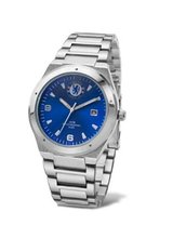 Premiership Football Quartz with Blue Dial Analogue Display and Silver Stainless Steel Bracelet GA3734