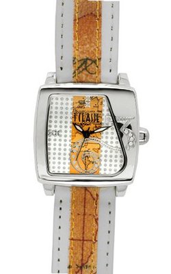 Prima Classe PCD 928S/FF Square White and Silver Dial Silver Geo-Design Crystal