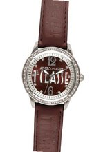 Prima Classe PCD 935S/UU Stainless Steel Brown Leather Swarovski Stones