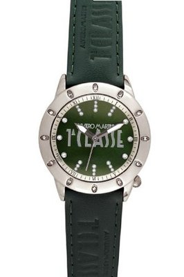 Prima Classe PCD 942S/ZZ Round Green Leather Crystal
