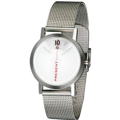 Projects Past Present Future Unisex 33mm Stainless Steel Mesh Band