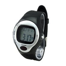 New Stylish Sporty Pulse Heart Rate Monitor Calories Counter Fitness -Silver - JUST ARRIVE!!!