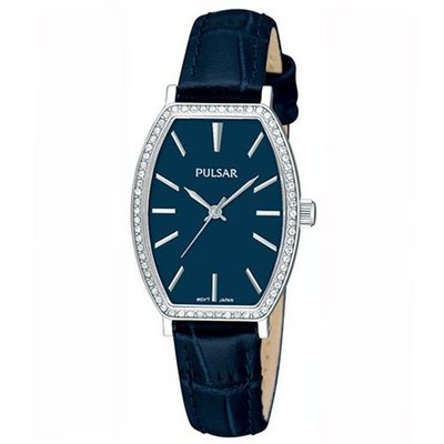 Pulsar PH8071 24mm Stainless Steel Case Blue Calfskin Mineral