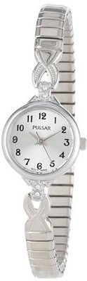 Pulsar PPH549 Expansion Crystal Accented Silver-Tone Stainless Steel