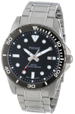Pulsar PS9111 Box Set Stainless Steel Set with Stainless Steel and Silicone Interchangeable Bands