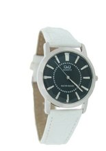 Q&Q Unisex Slim Elegant Leather Band #Q244-302Y