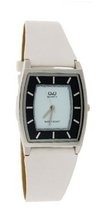 Q&Q Unisex Slim Elegant Leather Band #Q312-311Y